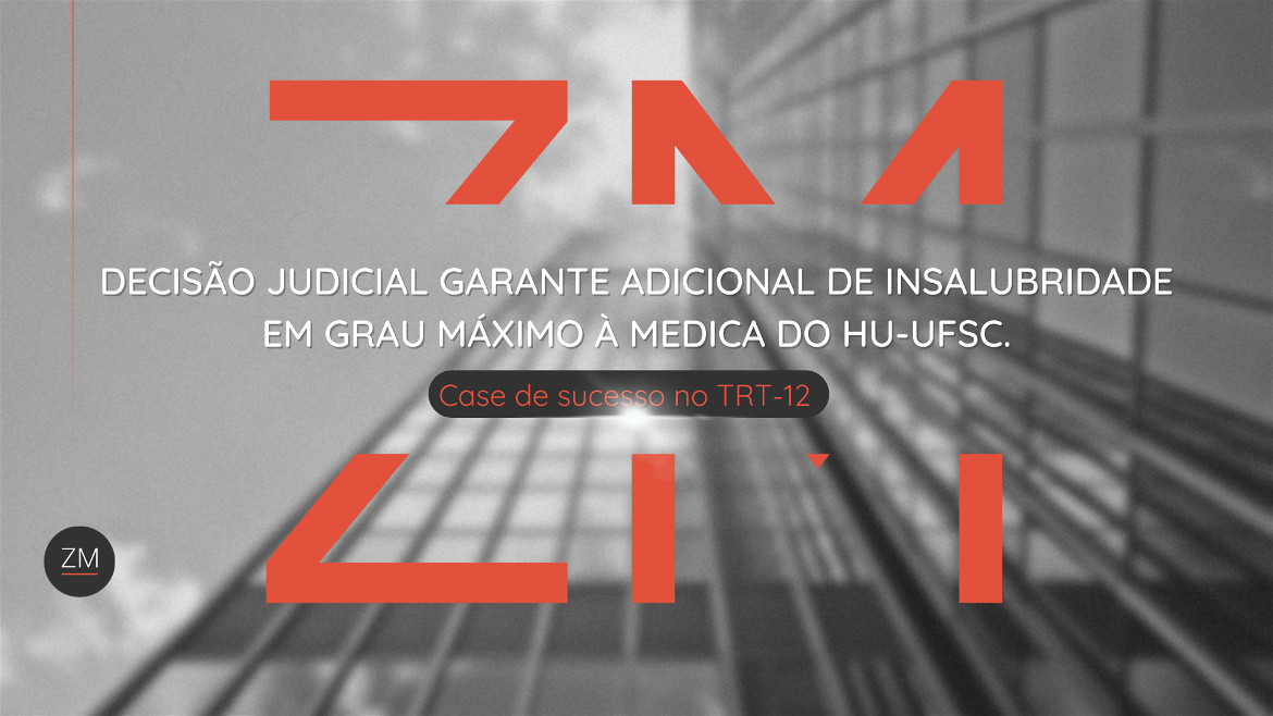 Decisão judicial garante adicional de insalubridade em grau máximo à medica do HU-UFSC.